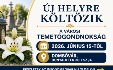 Új helyre költözik a Dombóvári Városi Temetőgondnokság irodája