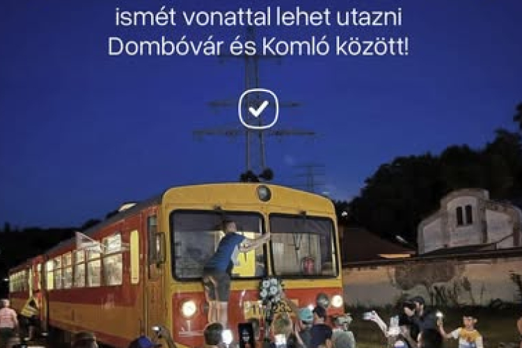 Augusztus 1-jétől ismét vonattal lehet utazni Dombóvár és Komló között