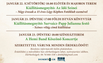 Dombóvári rendezvények a Magyar Kultúra Napjához kapcsolódóan