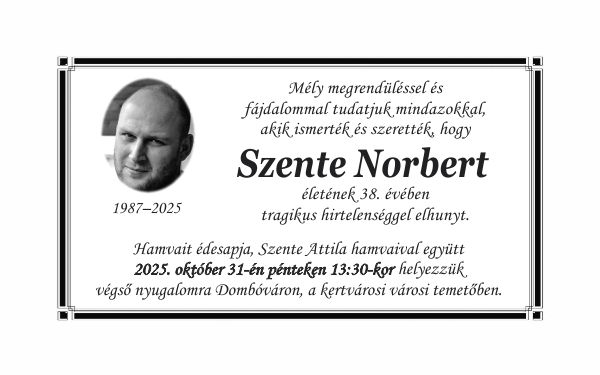 Gyászhír