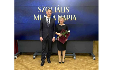 Miniszteri elismerő oklevelet vehetett át Horváthné Gyánó Bernadett