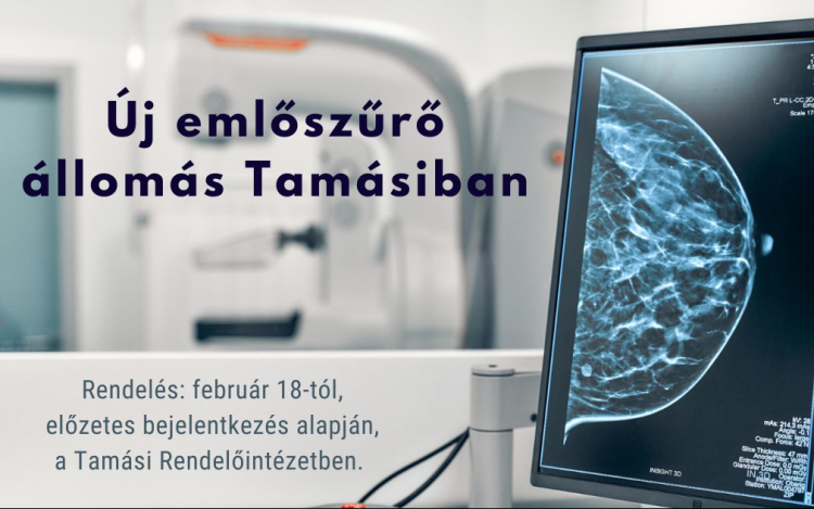 Új emlőszűrő állomás Tolna vármegyében, Tamásiban